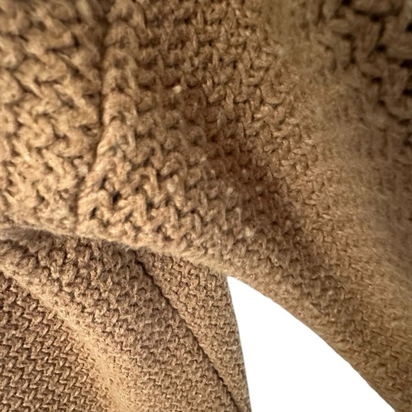 Marine Layer Womens Brooklyn Chunky Knit Cardigan Sweater XS Brown Open Front - Picture 6 of 11